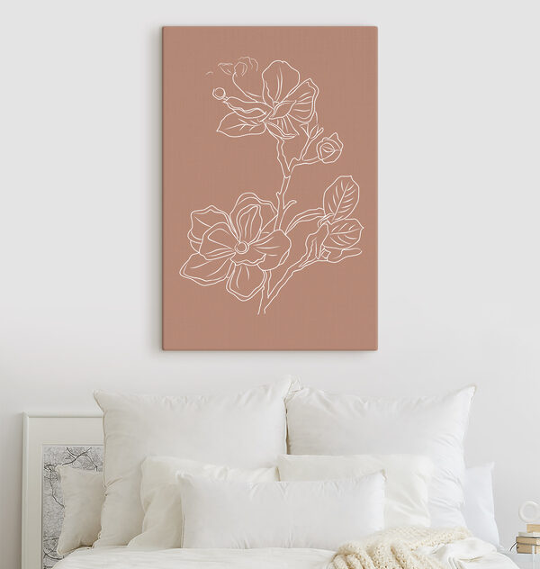 A drawing of a flower