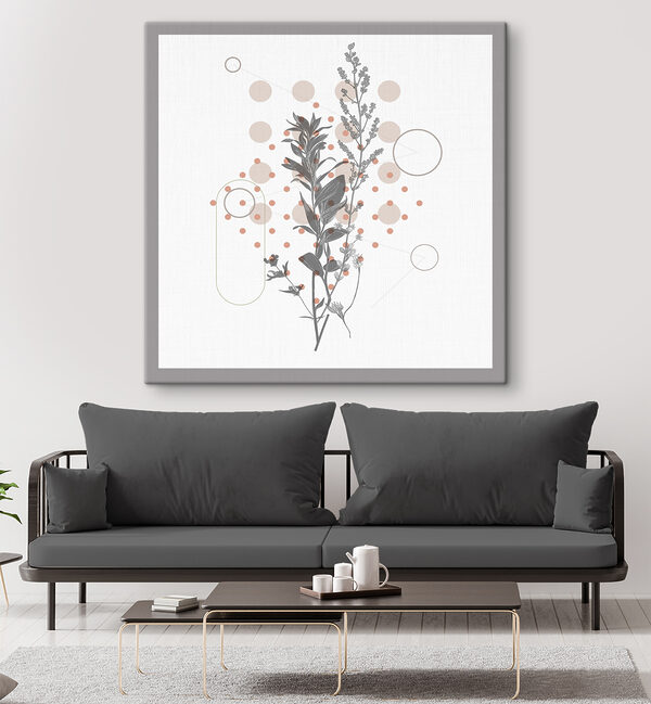Quadri Una pianta con foglie e fiori (COD: s38026) Quadri Quadri Una pianta con foglie e fiori (COD: s38026)