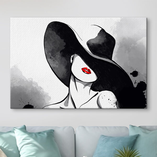 A woman wearing a hat