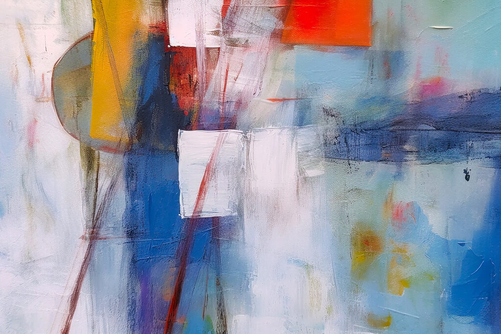 A painting of different colors A painting of different colors