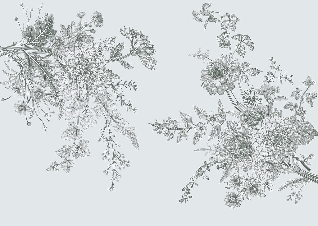 Elegante illustrazione floreale con toni tenui. Elegante illustrazione floreale con toni tenui.