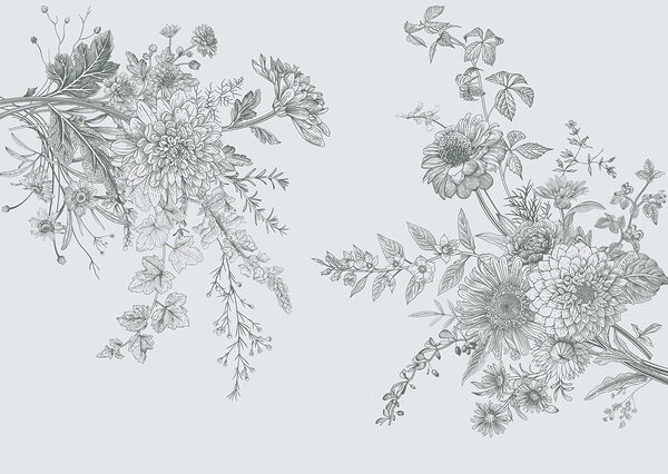 Elegante illustrazione floreale con toni tenui. Elegante illustrazione floreale con toni tenui.