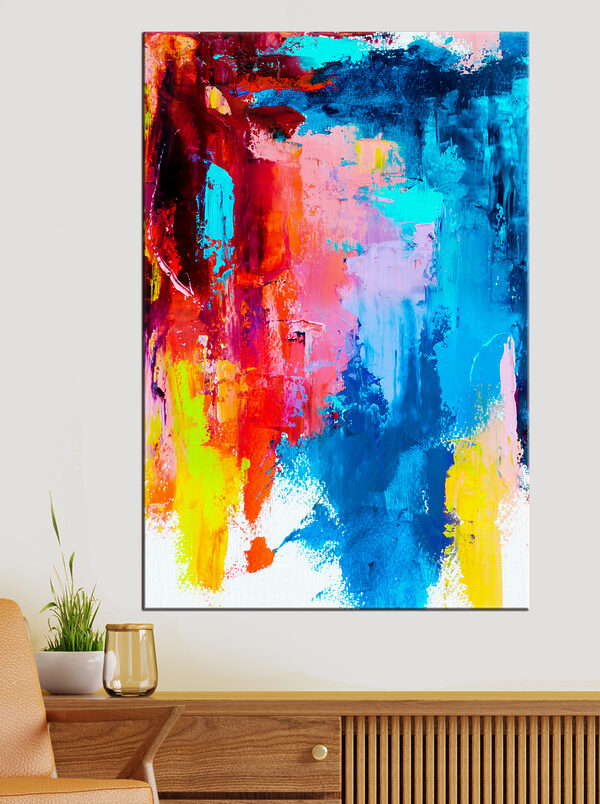 A colorful painting of different colors