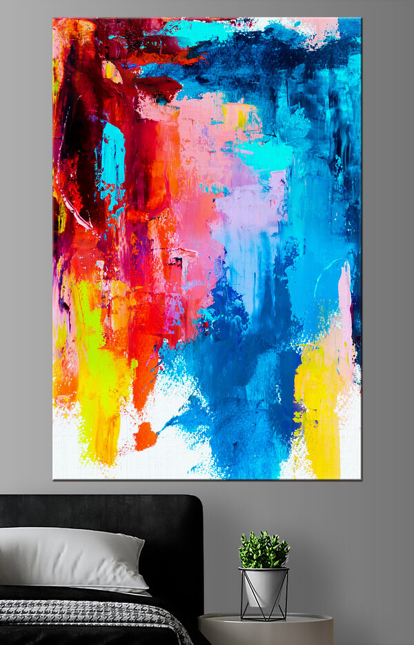 A colorful painting of different colors
