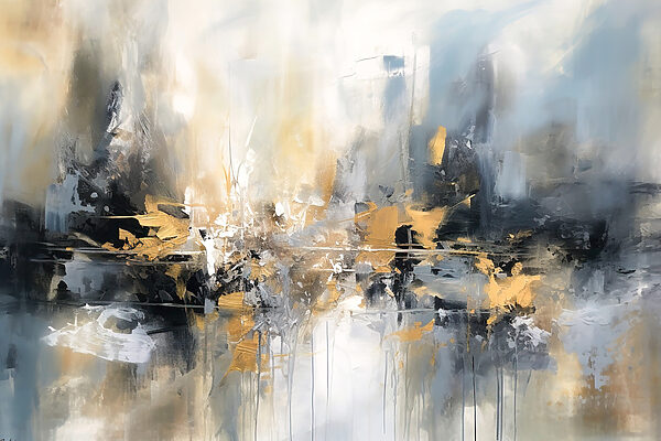 A painting of a city A painting of a city