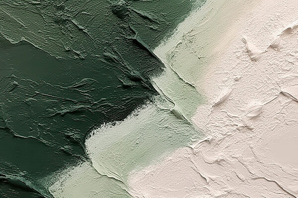 A close up of a painting