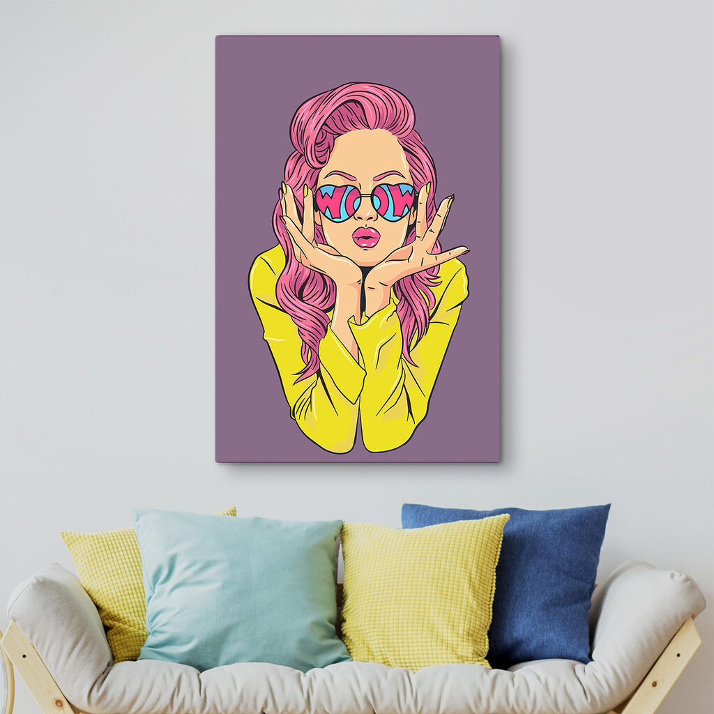 A woman with pink hair wearing sunglasses A woman with pink hair wearing sunglasses