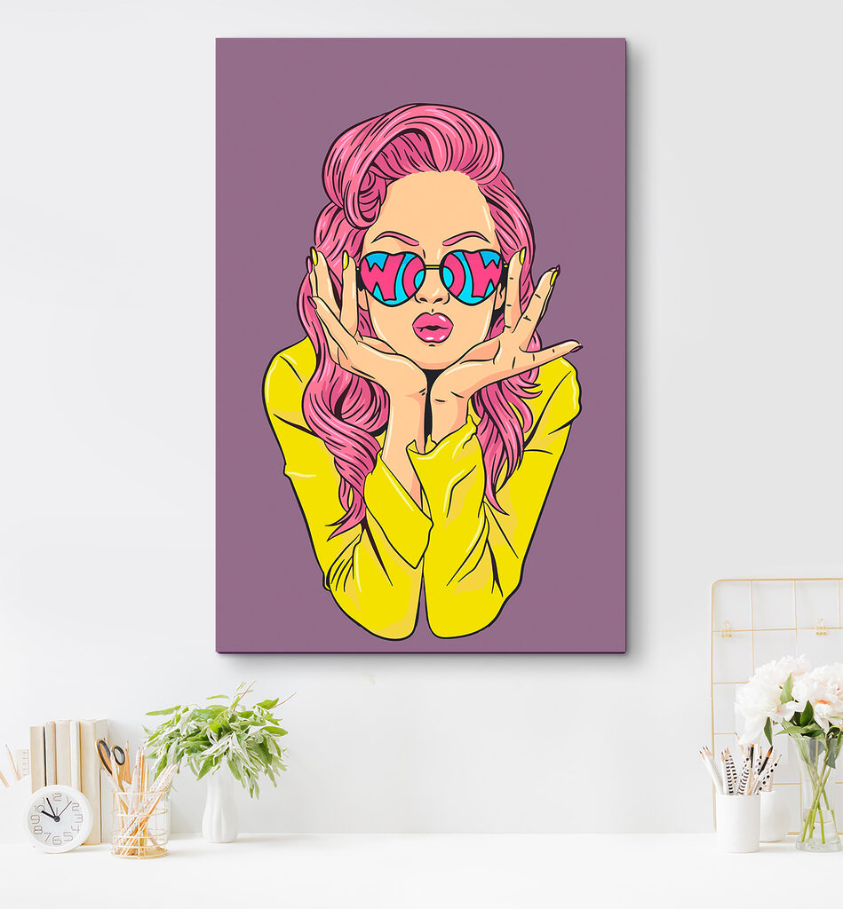 A woman with pink hair wearing sunglasses A woman with pink hair wearing sunglasses