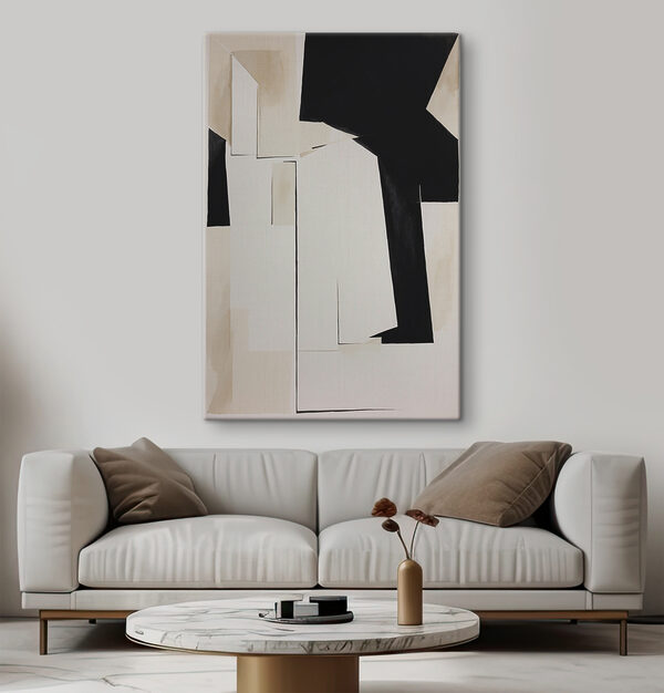 Quadri Un'opera d'arte in bianco e nero