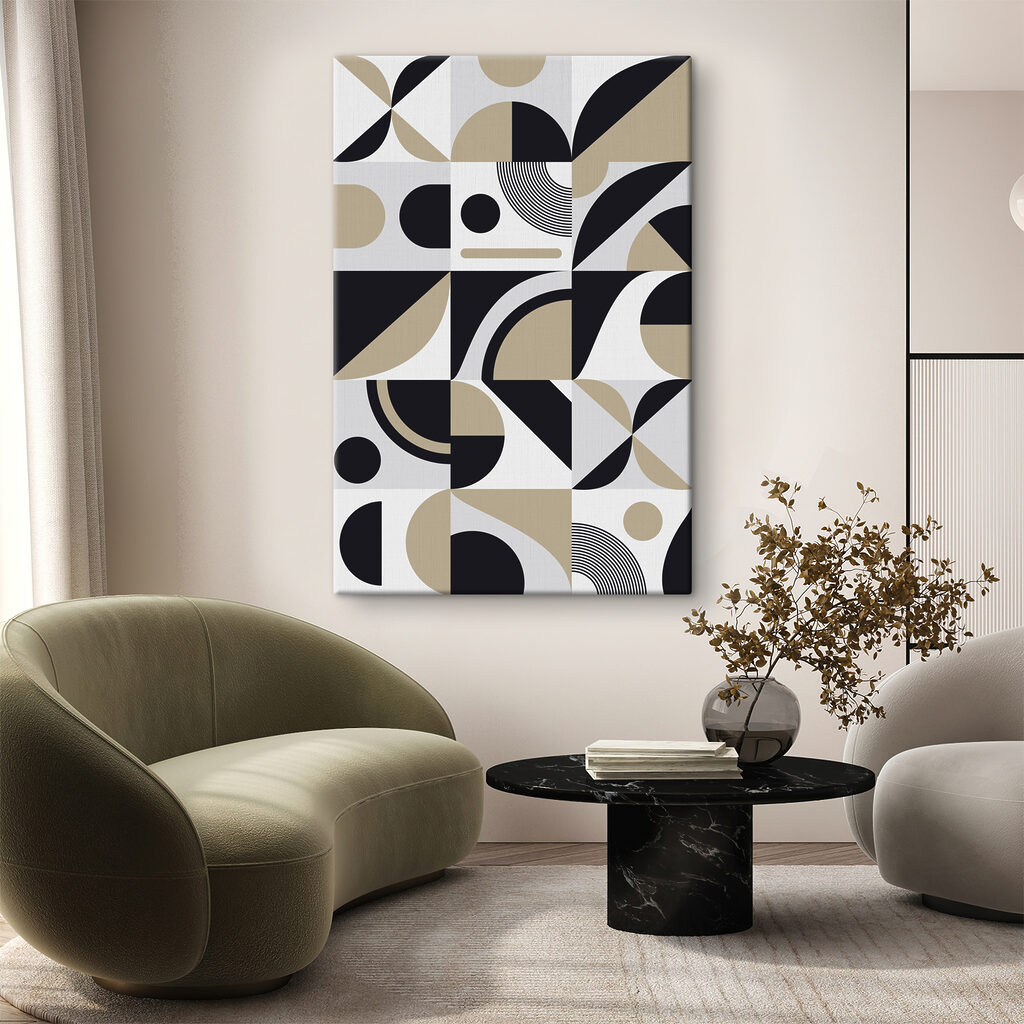 A pattern of geometric shapes A pattern of geometric shapes