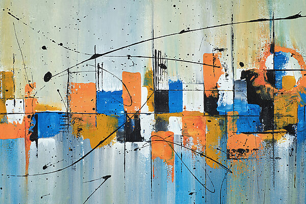 A painting of various colors A painting of various colors