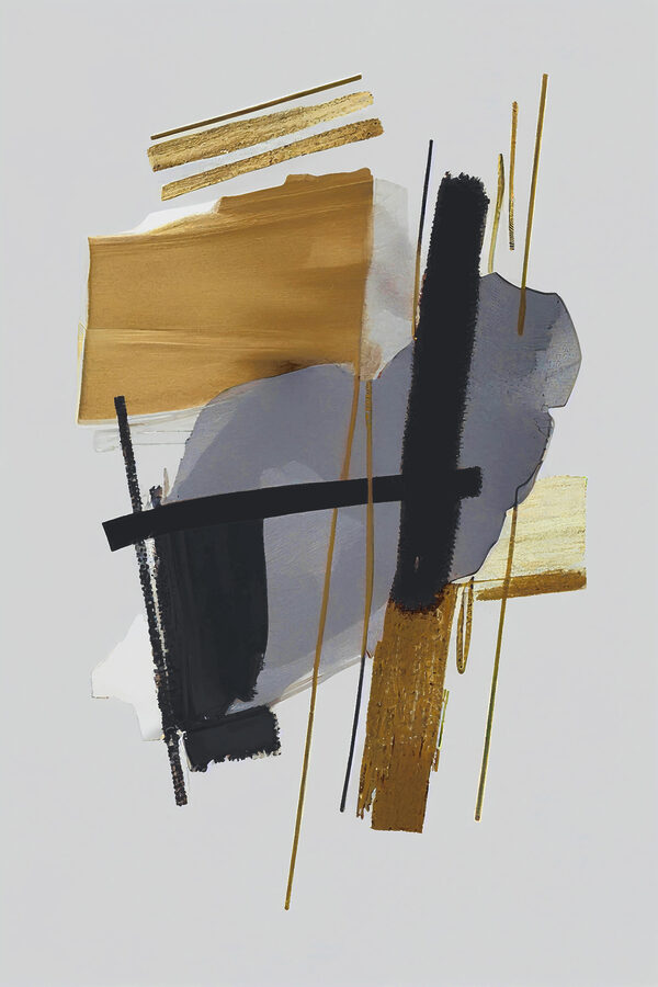 Abstract brush strokes and lines