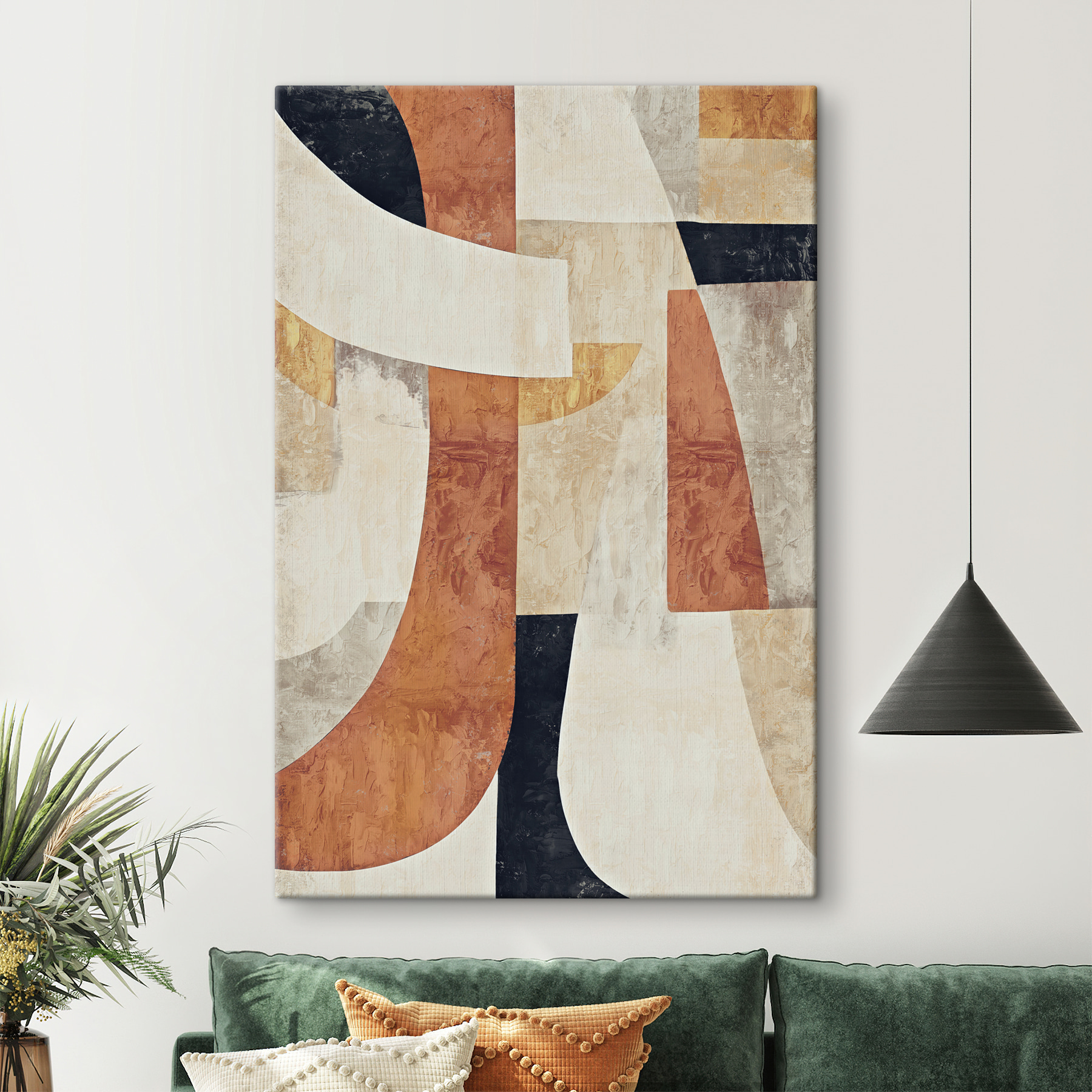 A painting of different colors