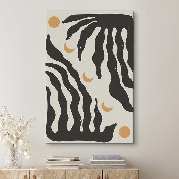 Quadri Un motivo in bianco e nero con una luna (COD: s37523) Quadri Quadri Un motivo in bianco e nero con una luna (COD: s37523)