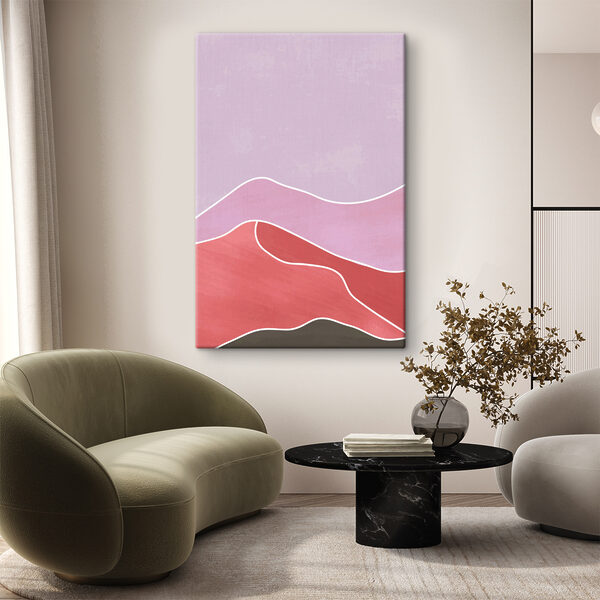 A pink and purple landscape A pink and purple landscape