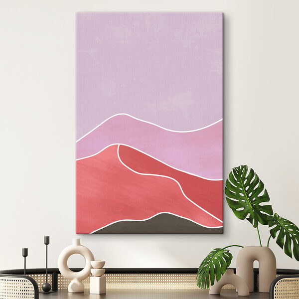 A pink and purple landscape A pink and purple landscape