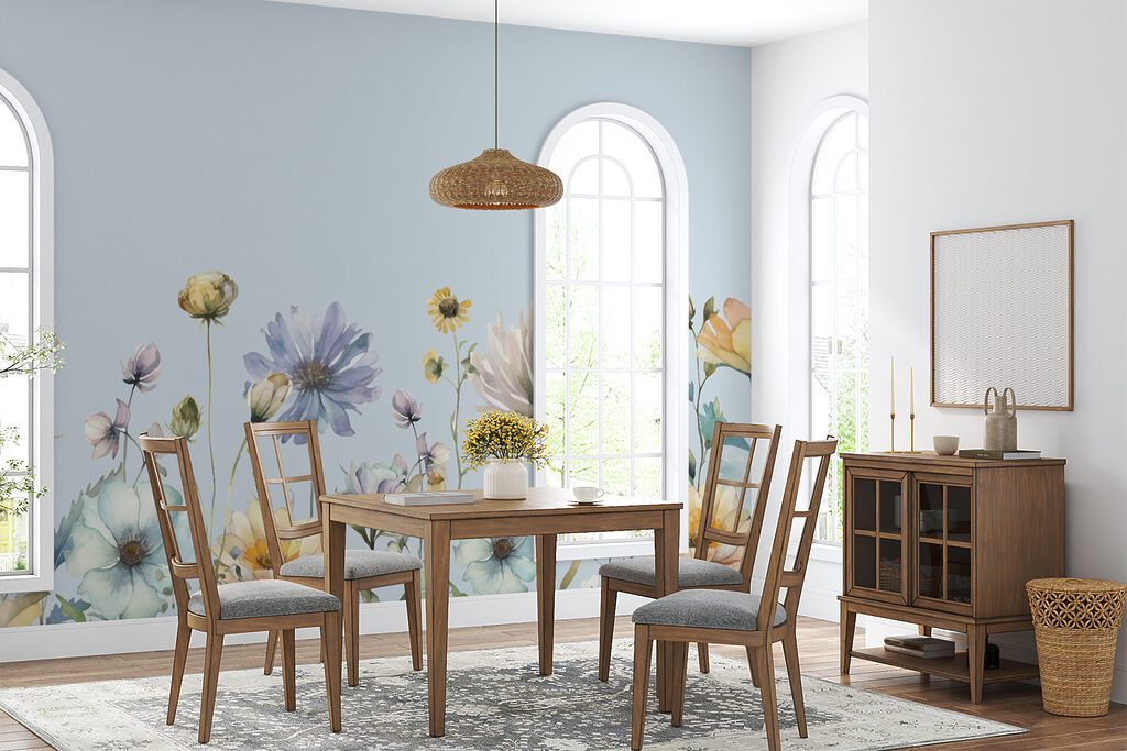 A watercolor painting of flowers A watercolor painting of flowers