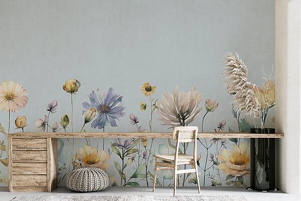 Un acquerello di fiori Un acquerello di fiori