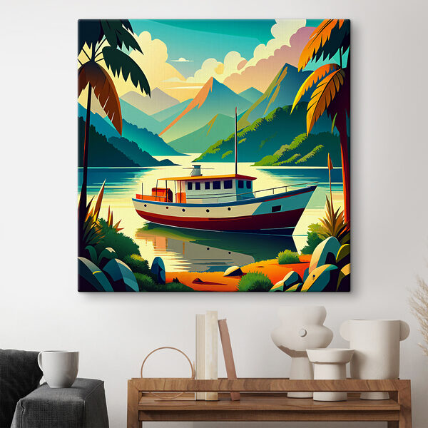 A boat on the water A boat on the water