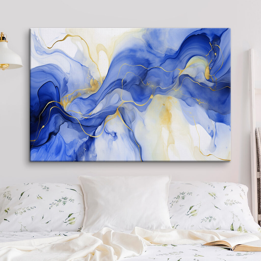 Blue Waves and Flowing Lines Blue Waves and Flowing Lines