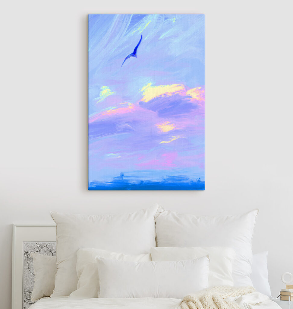 A bird flying in the sky A bird flying in the sky