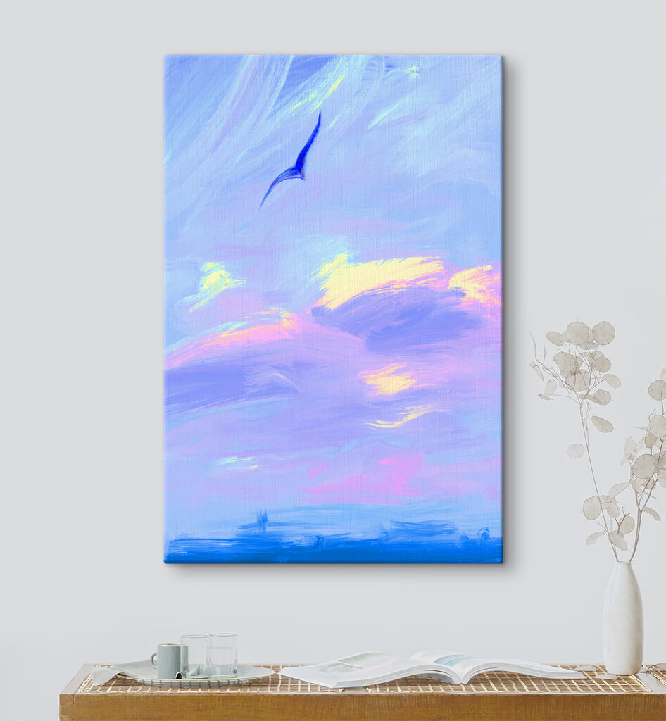 A bird flying in the sky A bird flying in the sky