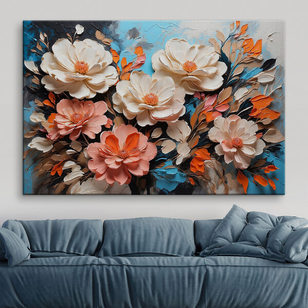 Quadri Quadri Un dipinto raffigurante fiori e foglie (COD: s38064)