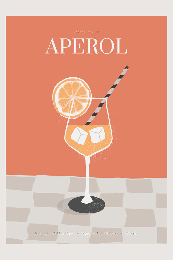 A poster of a drink A poster of a drink