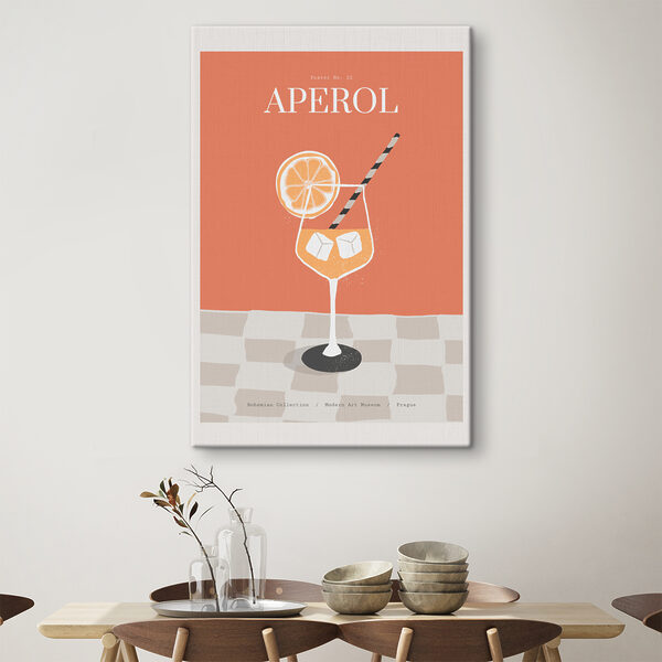 A poster of a drink A poster of a drink