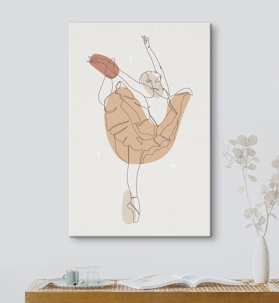 A drawing of a woman dancing A drawing of a woman dancing