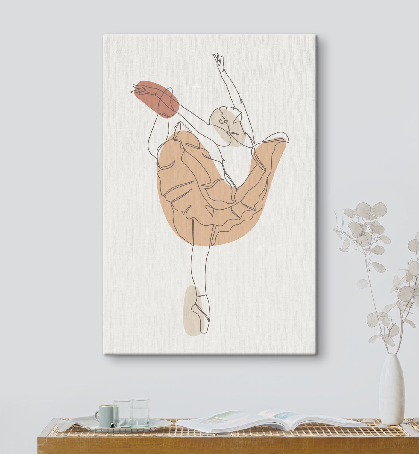 A drawing of a woman dancing A drawing of a woman dancing