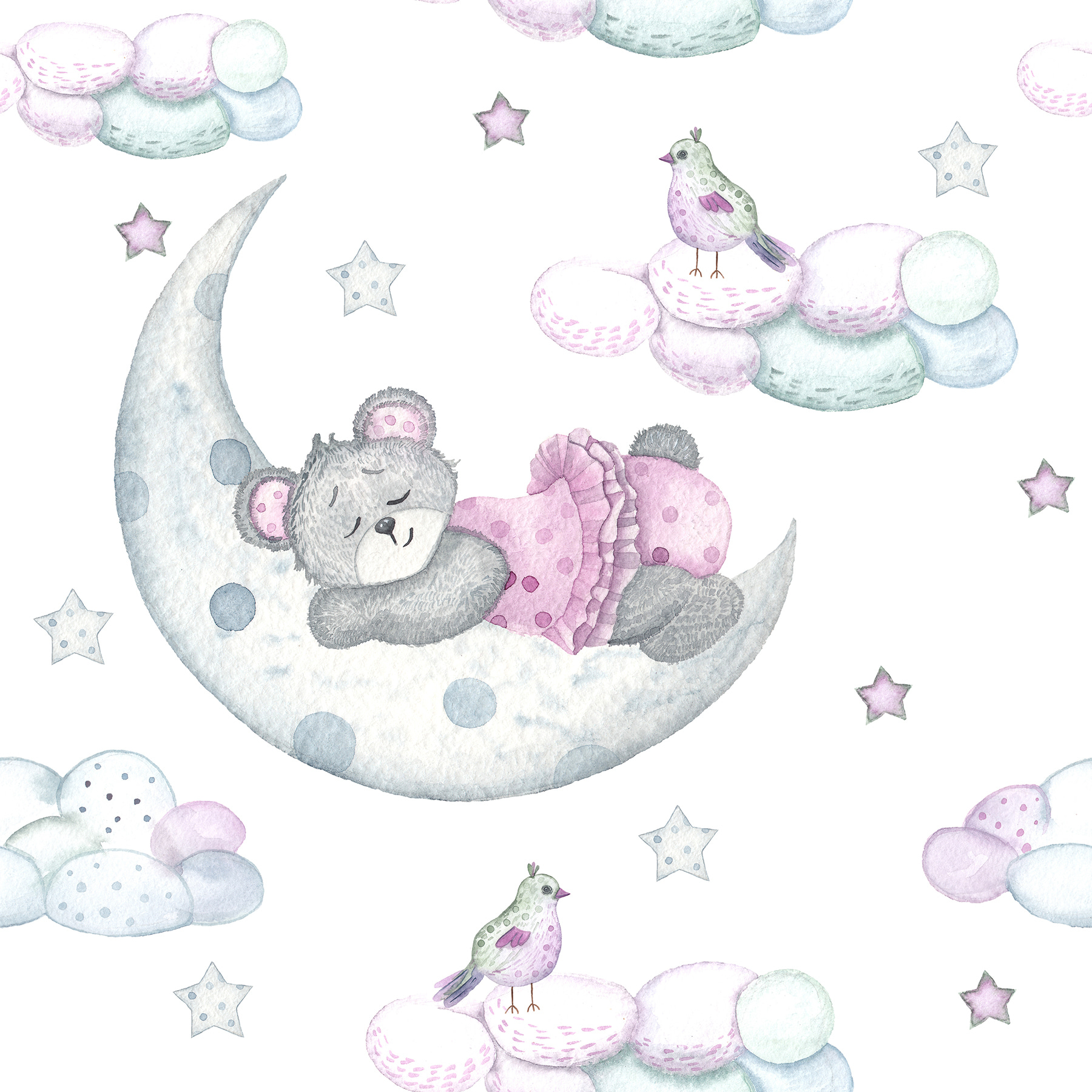 A teddy bear sleeping on the moon A teddy bear sleeping on the moon
