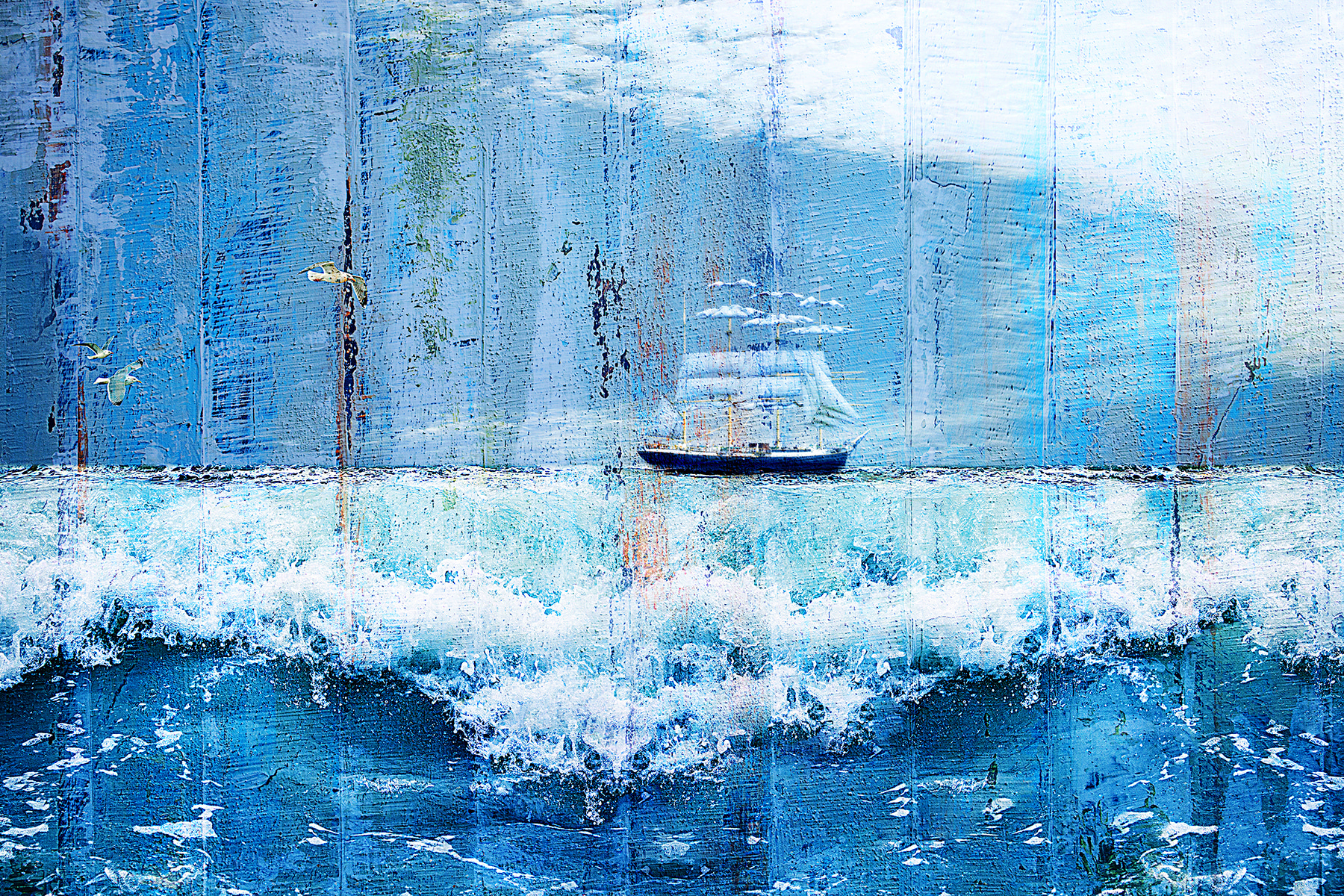 A boat in the ocean