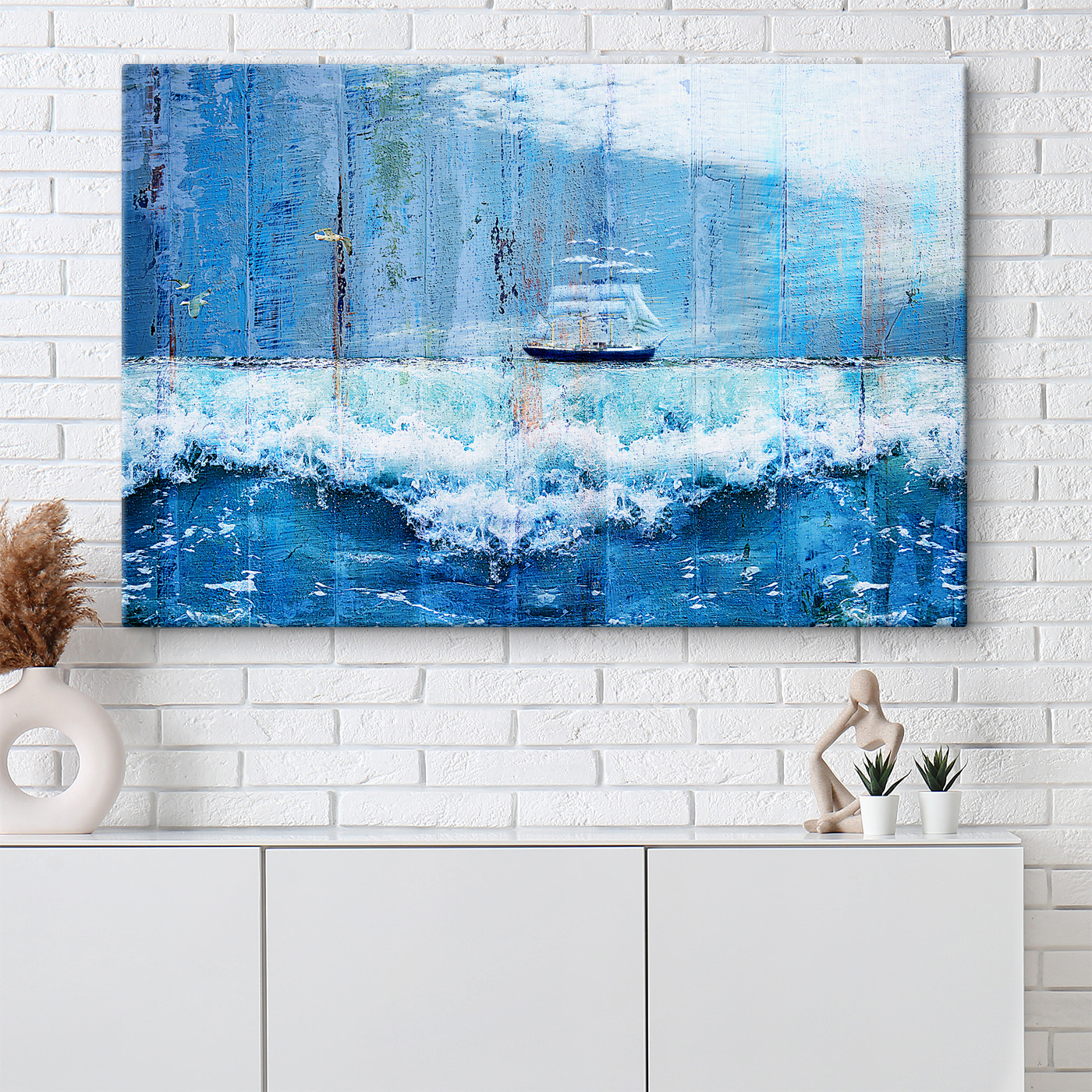 A boat in the ocean