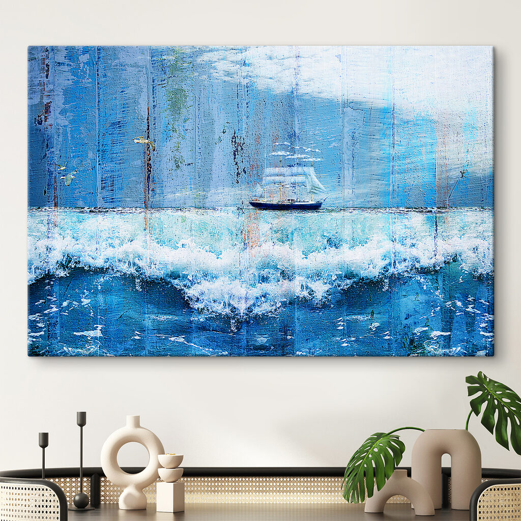 A boat in the ocean