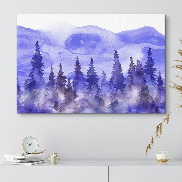 A watercolor painting of trees A watercolor painting of trees