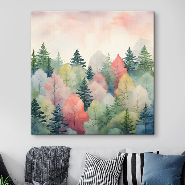Quadri Quadri Un acquerello raffigurante degli alberi (COD: s38055)