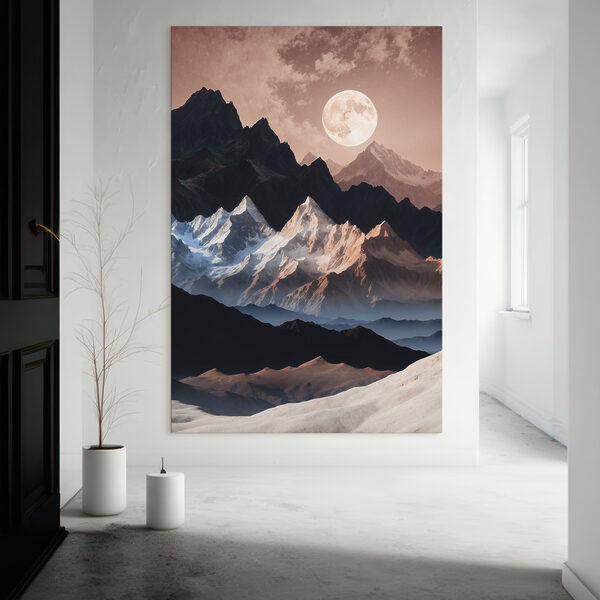 Quadri Una luna sopra le montagne e le nuvole (COD: s38122) Quadri Quadri Una luna sopra le montagne e le nuvole (COD: s38122)