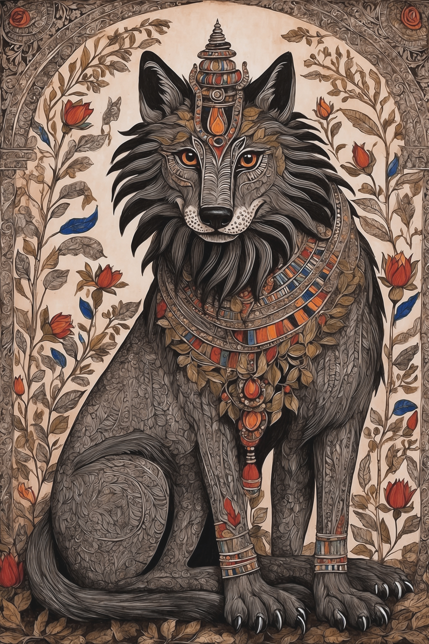 A drawing of a lion A drawing of a lion