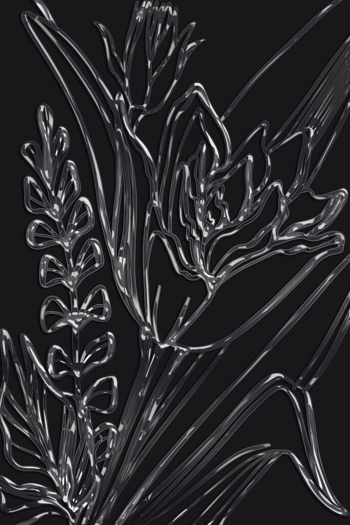 A close up of a flower