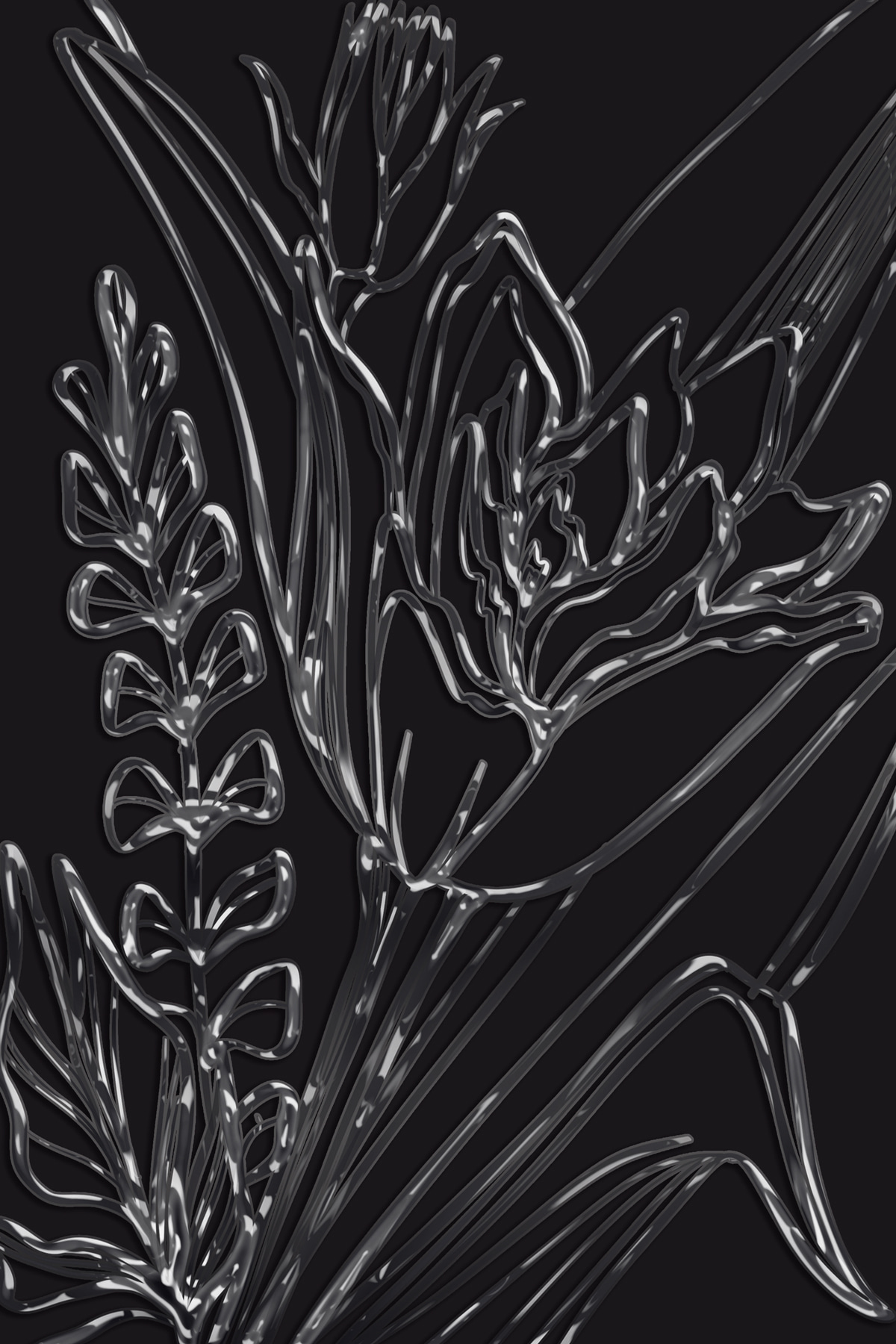 A close up of a flower