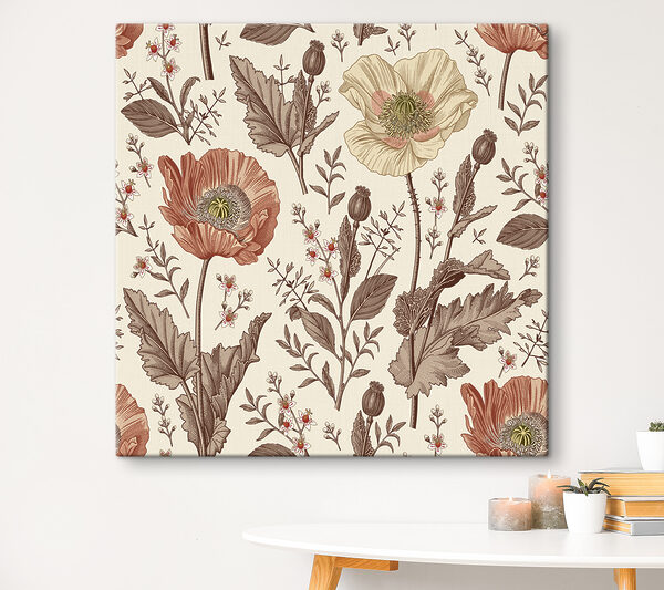 Quadri Un motivo di fiori e foglie (COD: s37846) Quadri Quadri Un motivo di fiori e foglie (COD: s37846)