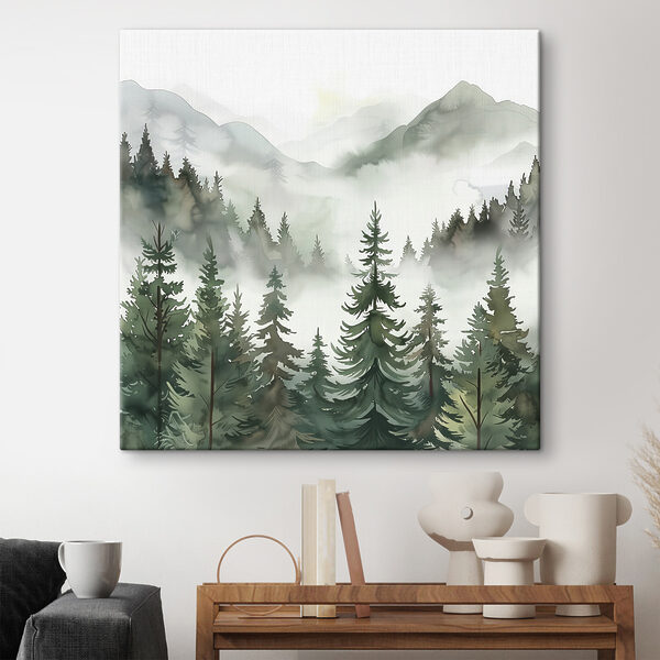 Quadri Quadri Un paesaggio di alberi e montagne (COD: s38139)