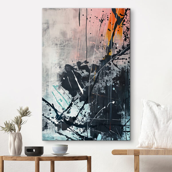 Quadri Un quadro realizzato con vernice bianca e nera (COD: s38133) Quadri Quadri Un quadro realizzato con vernice bianca e nera (COD: s38133)