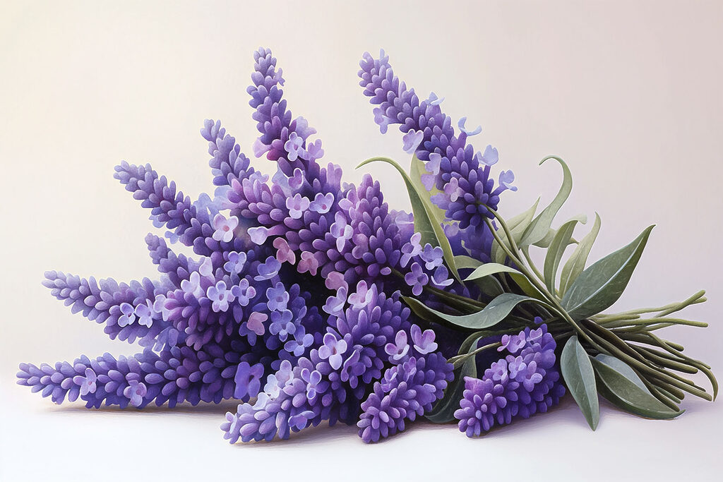 A bunch of purple flowers A bunch of purple flowers