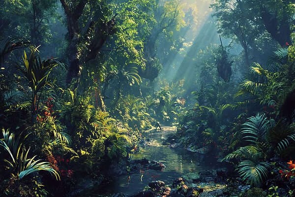 A stream in a forest