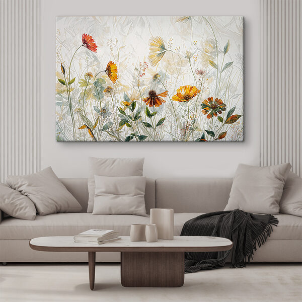 Quadri Quadri Un dipinto raffigurante fiori e foglie (COD: s38197)