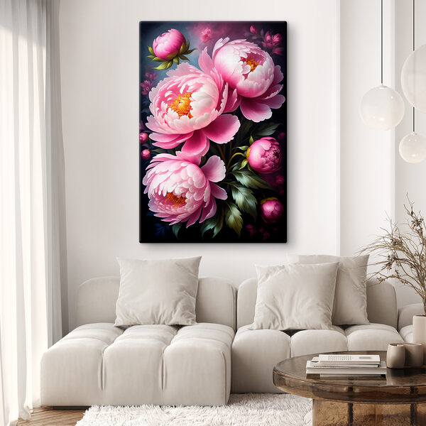 Quadri Quadri Un dipinto di fiori rosa (COD: s38204)