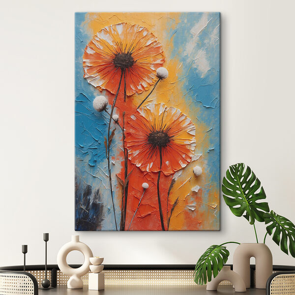 Quadri Un dipinto di fiori su una parete (COD: s38174) Quadri Quadri Un dipinto di fiori su una parete (COD: s38174)