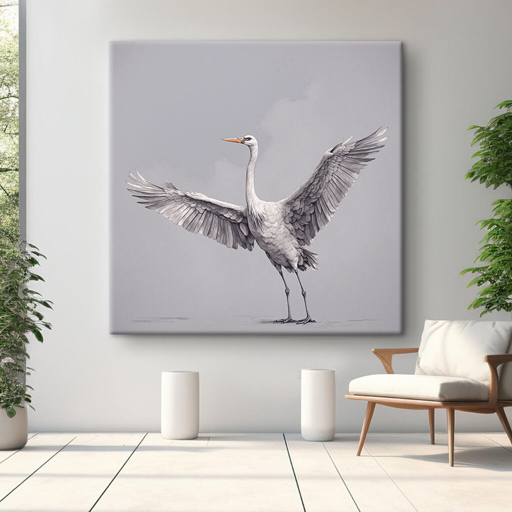 A bird with wings spread A bird with wings spread
